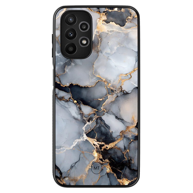 Mooie Telefoonhoesjes Samsung Galaxy A13 4G hoesje - Marble mist