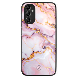 Mooie Telefoonhoesjes Samsung Galaxy A14 5G hoesje - Marble pink