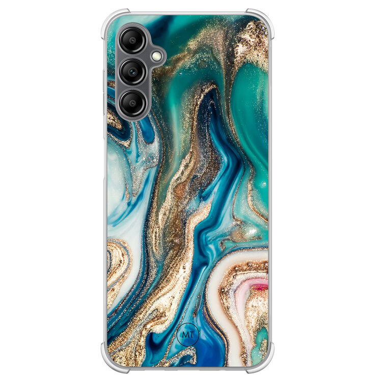 Mooie Telefoonhoesjes Samsung Galaxy A14 5G shockproof hoesje - Magic marble