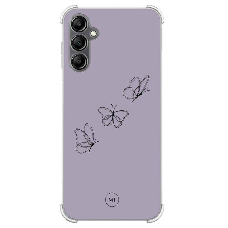 Mooie Telefoonhoesjes Samsung Galaxy A14 5G shockproof hoesje - Vlindertjes