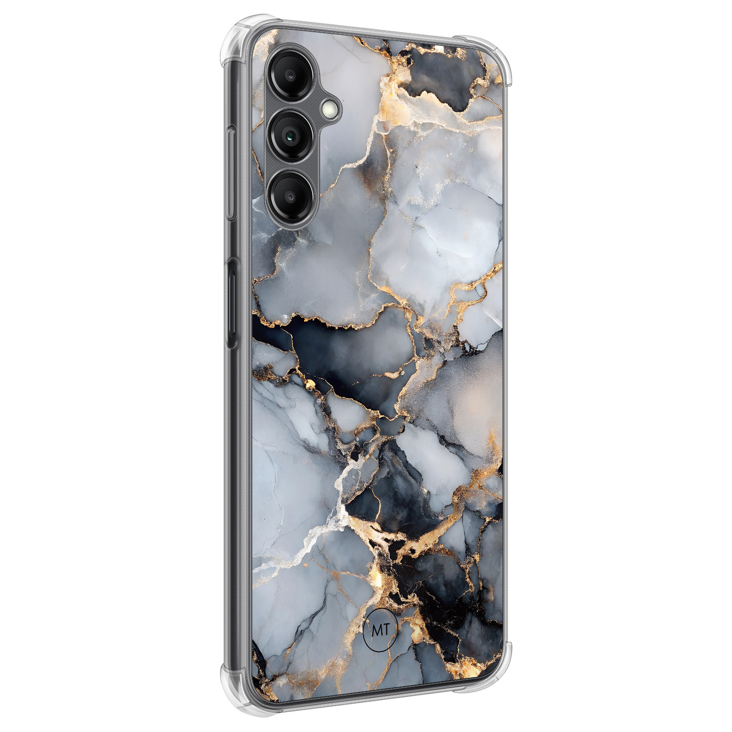 Mooie Telefoonhoesjes Samsung Galaxy A14 5G shockproof hoesje - Marble mist