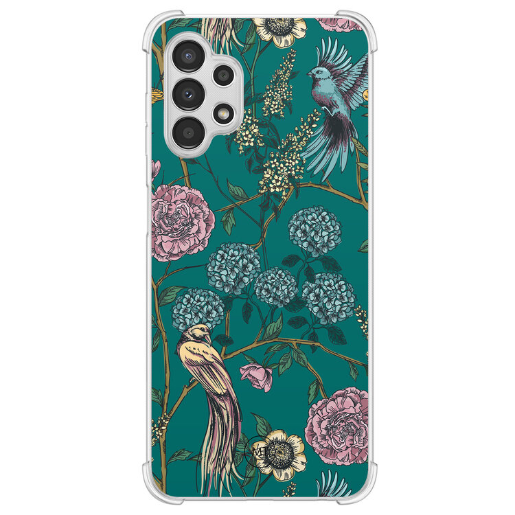 Mooie Telefoonhoesjes Samsung Galaxy A13 4G shockproof hoesje - Bloomy birds
