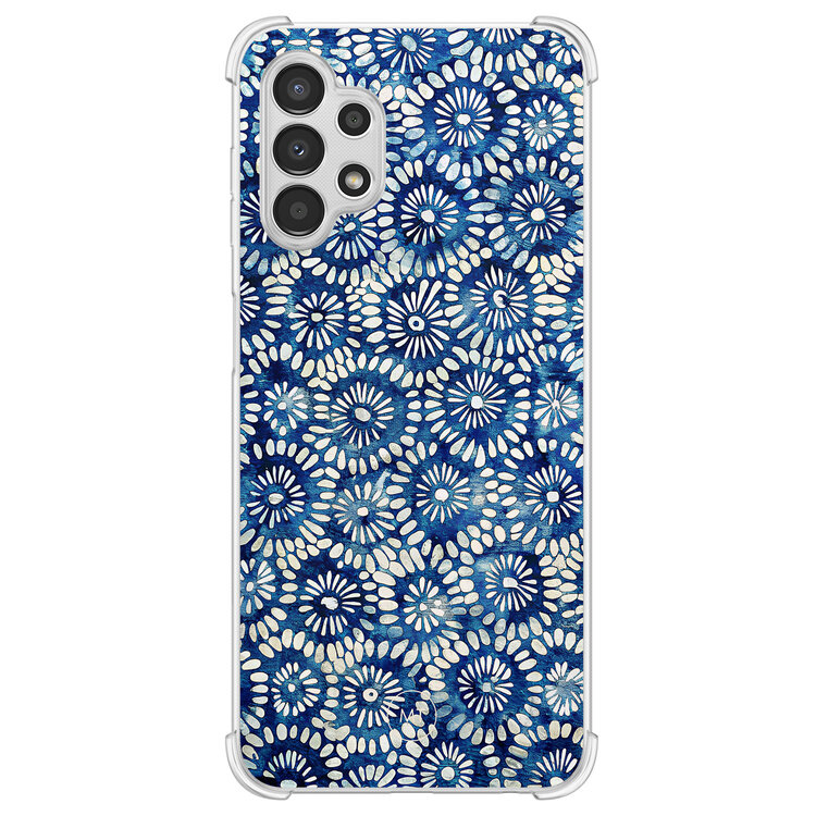 Mooie Telefoonhoesjes Samsung Galaxy A13 4G shockproof hoesje - Azure daisies