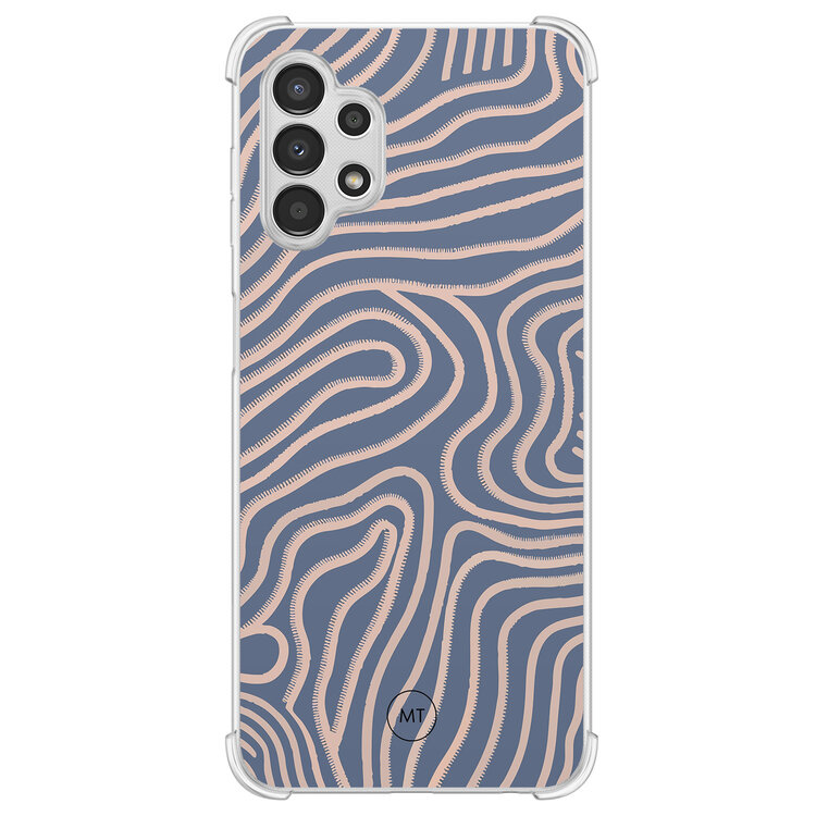 Mooie Telefoonhoesjes Samsung Galaxy A13 4G shockproof hoesje - Flowing lines