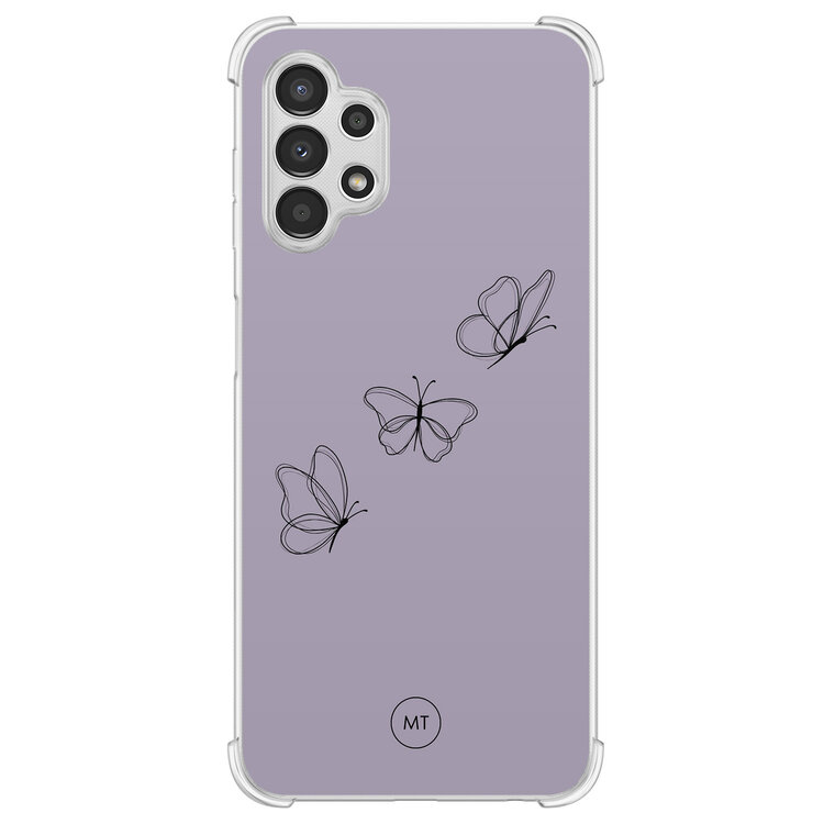 Mooie Telefoonhoesjes Samsung Galaxy A13 4G shockproof hoesje - Vlindertjes