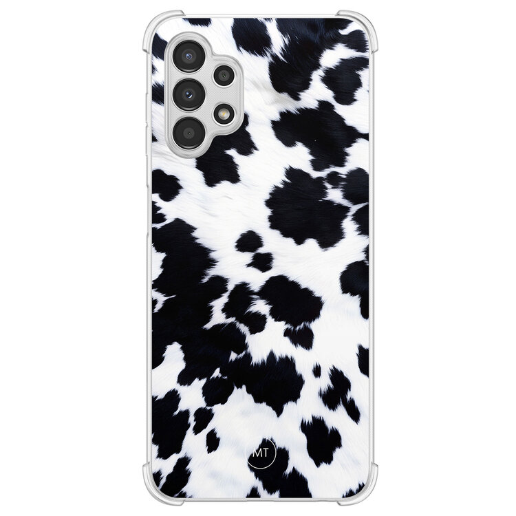 Mooie Telefoonhoesjes Samsung Galaxy A13 4G shockproof hoesje - Koeienprint