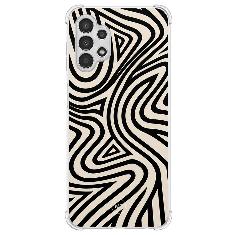 Mooie Telefoonhoesjes Samsung Galaxy A13 4G shockproof hoesje - Groovy lines