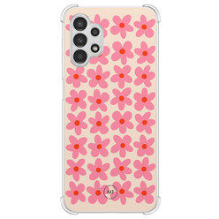 Mooie Telefoonhoesjes Samsung Galaxy A13 4G shockproof hoesje - Retro Blooms
