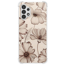 Mooie Telefoonhoesjes Samsung Galaxy A13 4G shockproof hoesje - Sand flowers