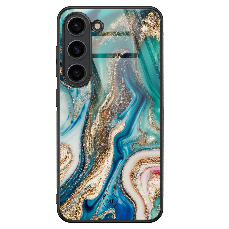Mooie Telefoonhoesjes Samsung Galaxy S23 hoesje glas - Magic marble