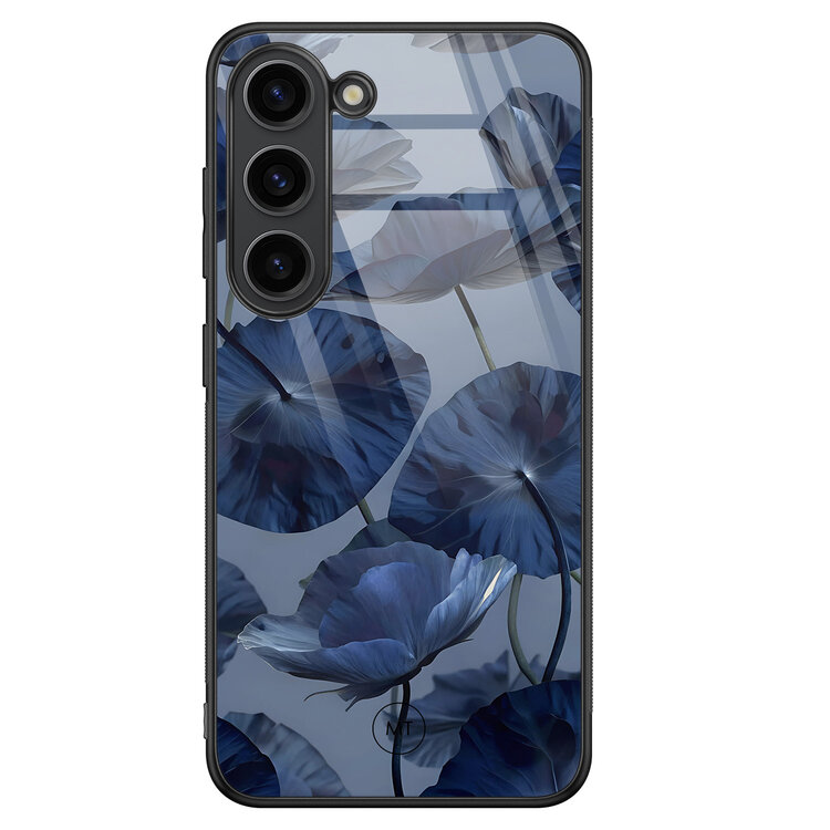 Mooie Telefoonhoesjes Samsung Galaxy S23 hoesje glas - Dusky blooms