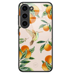 Mooie Telefoonhoesjes Samsung Galaxy S23 hoesje glas - Tropical lemonade