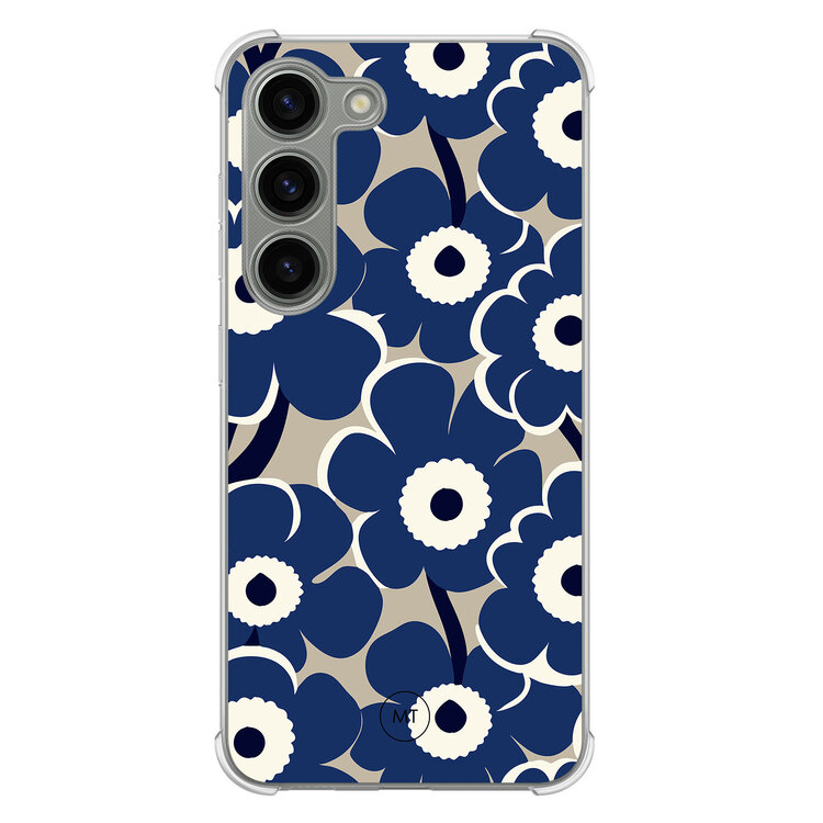Mooie Telefoonhoesjes Samsung Galaxy S23 shockproof hoesje - Abstract bloom