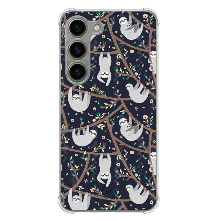 Mooie Telefoonhoesjes Samsung Galaxy S23 shockproof hoesje - Luiaard print