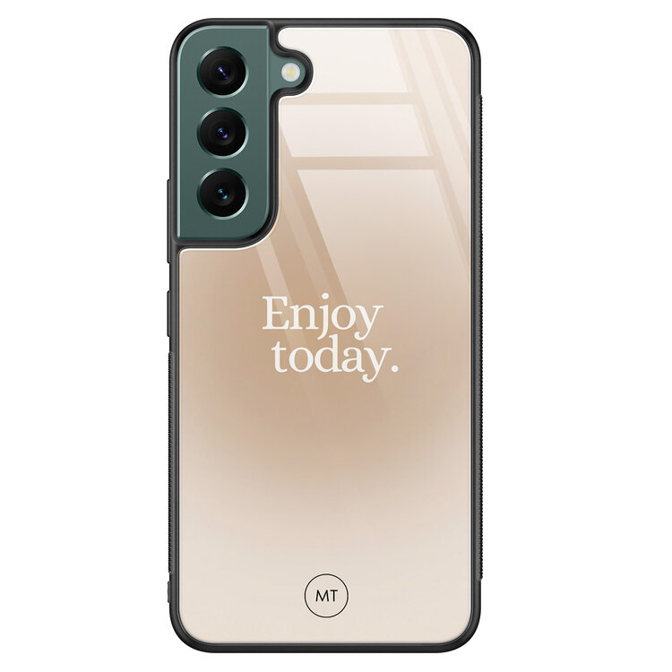 Mooie Telefoonhoesjes Samsung Galaxy S22 hoesje glas - Enjoy today