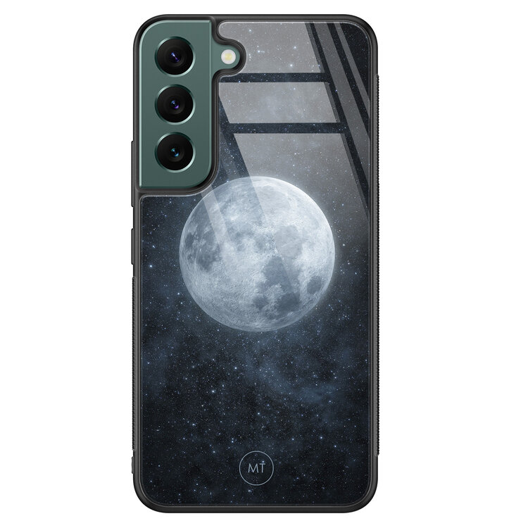 Mooie Telefoonhoesjes Samsung Galaxy S22 hoesje glas - Maan