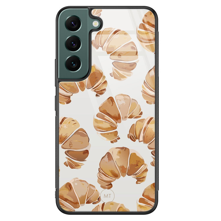 Mooie Telefoonhoesjes Samsung Galaxy S22 hoesje glas - Croissant