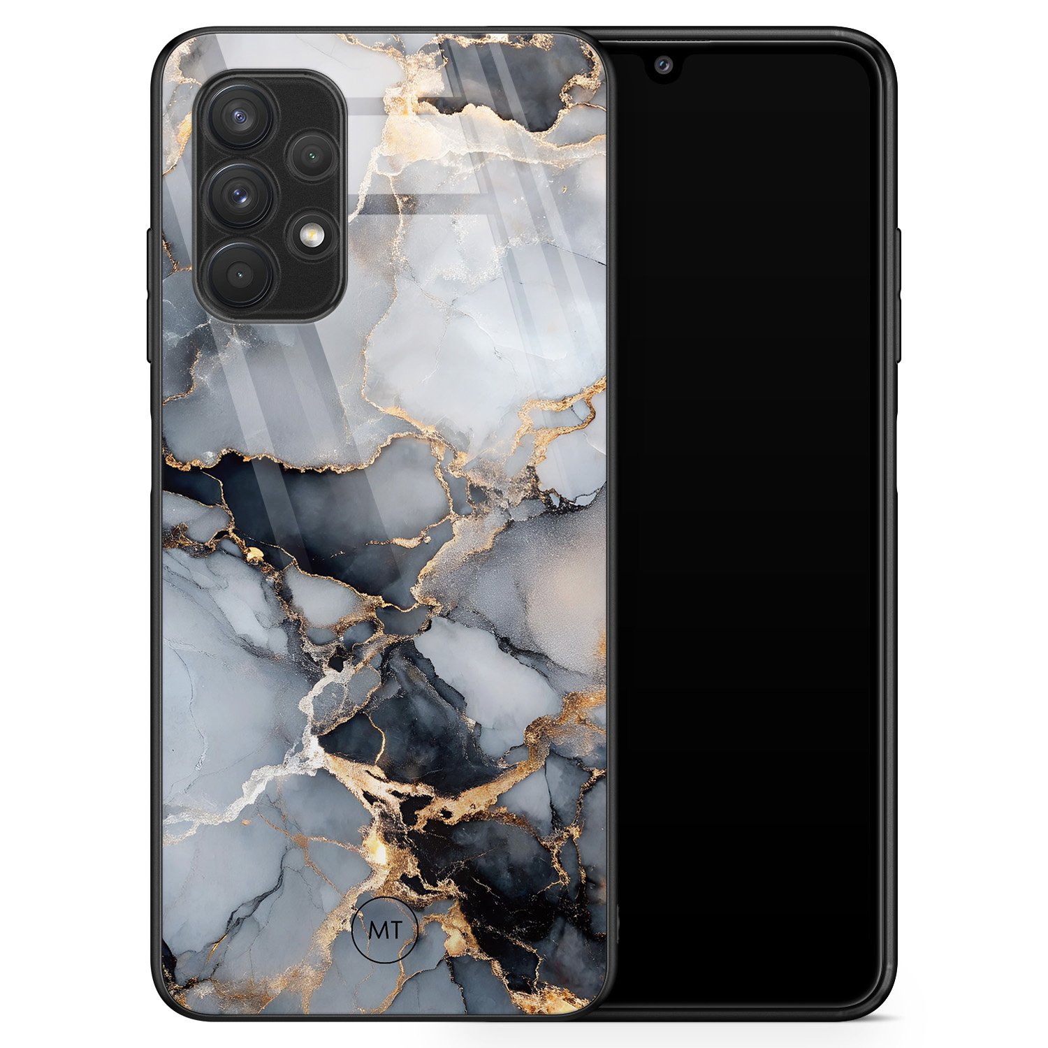 Mooie Telefoonhoesjes Samsung Galaxy A32 4G hoesje glas - Marble mist