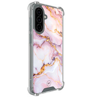 Mooie Telefoonhoesjes Samsung Galaxy A56 shockproof hoesje - Marble pink