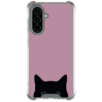 Mooie Telefoonhoesjes Samsung Galaxy A56 shockproof hoesje - Zwarte kat