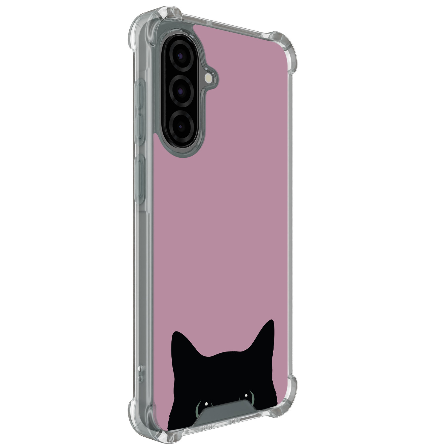 Mooie Telefoonhoesjes Samsung Galaxy A36 shockproof hoesje - Zwarte kat