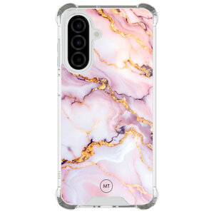 Mooie Telefoonhoesjes Samsung Galaxy A26 shockproof hoesje - Marble pink