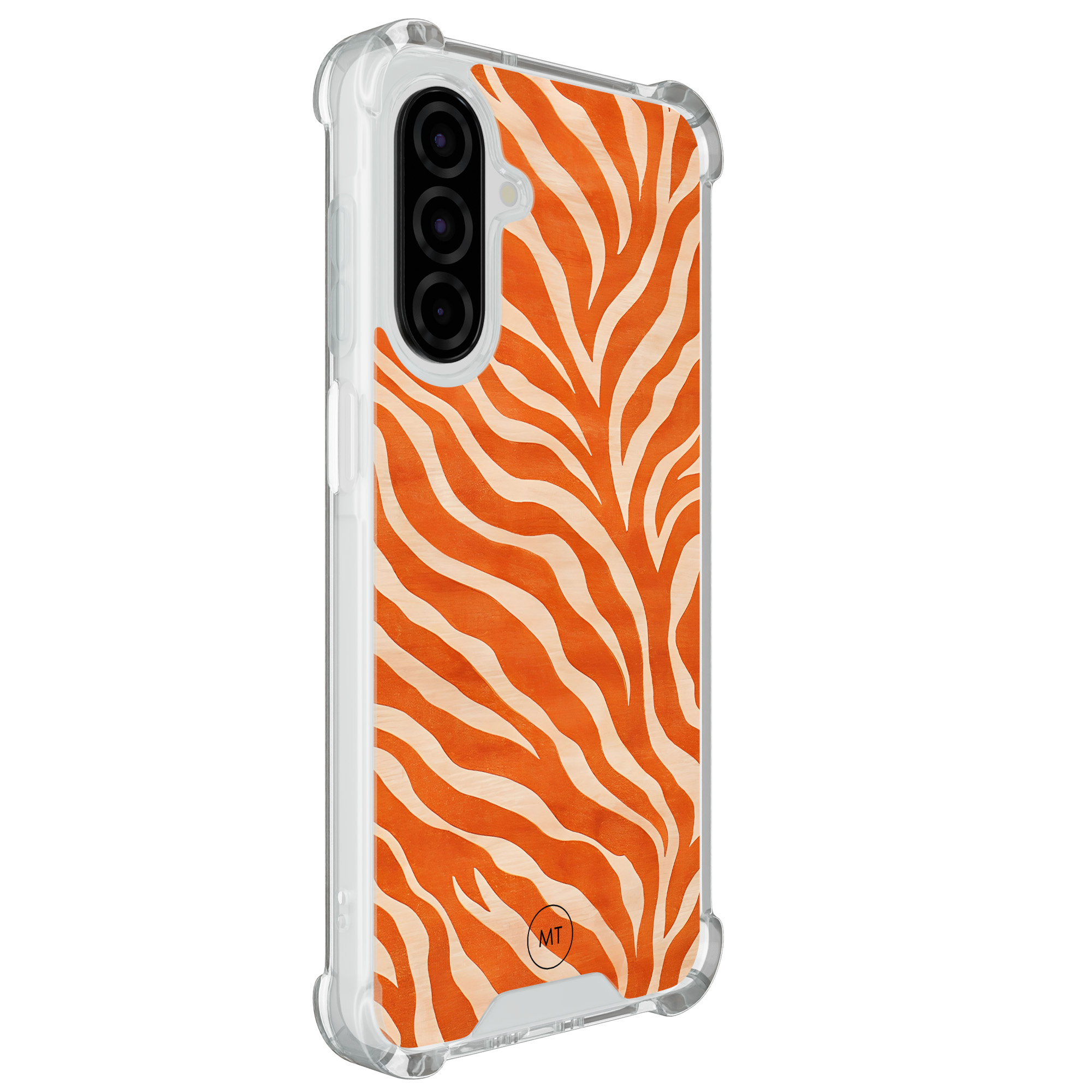 Mooie Telefoonhoesjes Samsung Galaxy A26 shockproof hoesje - Zebra oranje