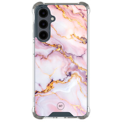 Mooie Telefoonhoesjes Samsung Galaxy A16 shockproof hoesje - Marble pink