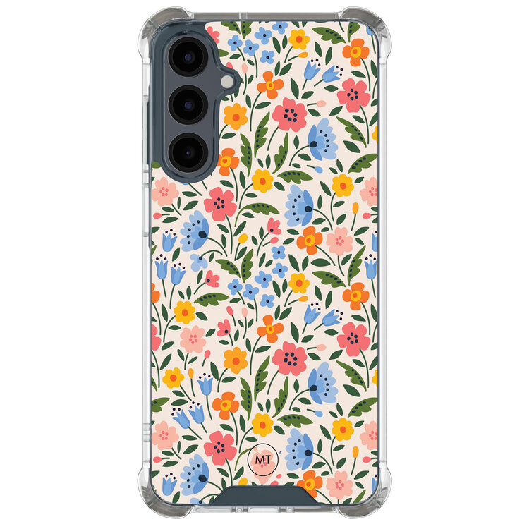 Mooie Telefoonhoesjes Samsung Galaxy A16 shockproof hoesje - Romantische bloemen