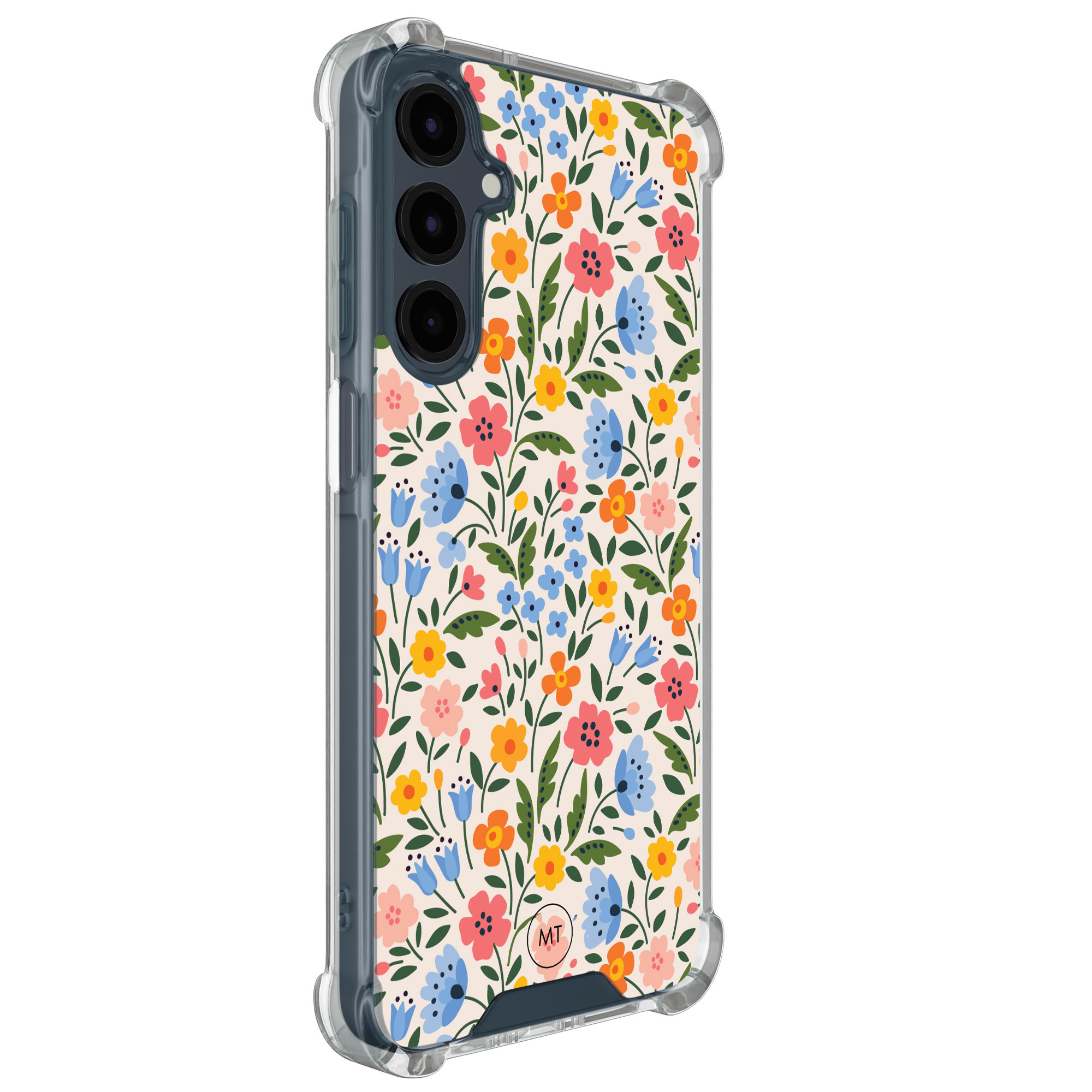 Mooie Telefoonhoesjes Samsung Galaxy A16 shockproof hoesje - Romantische bloemen