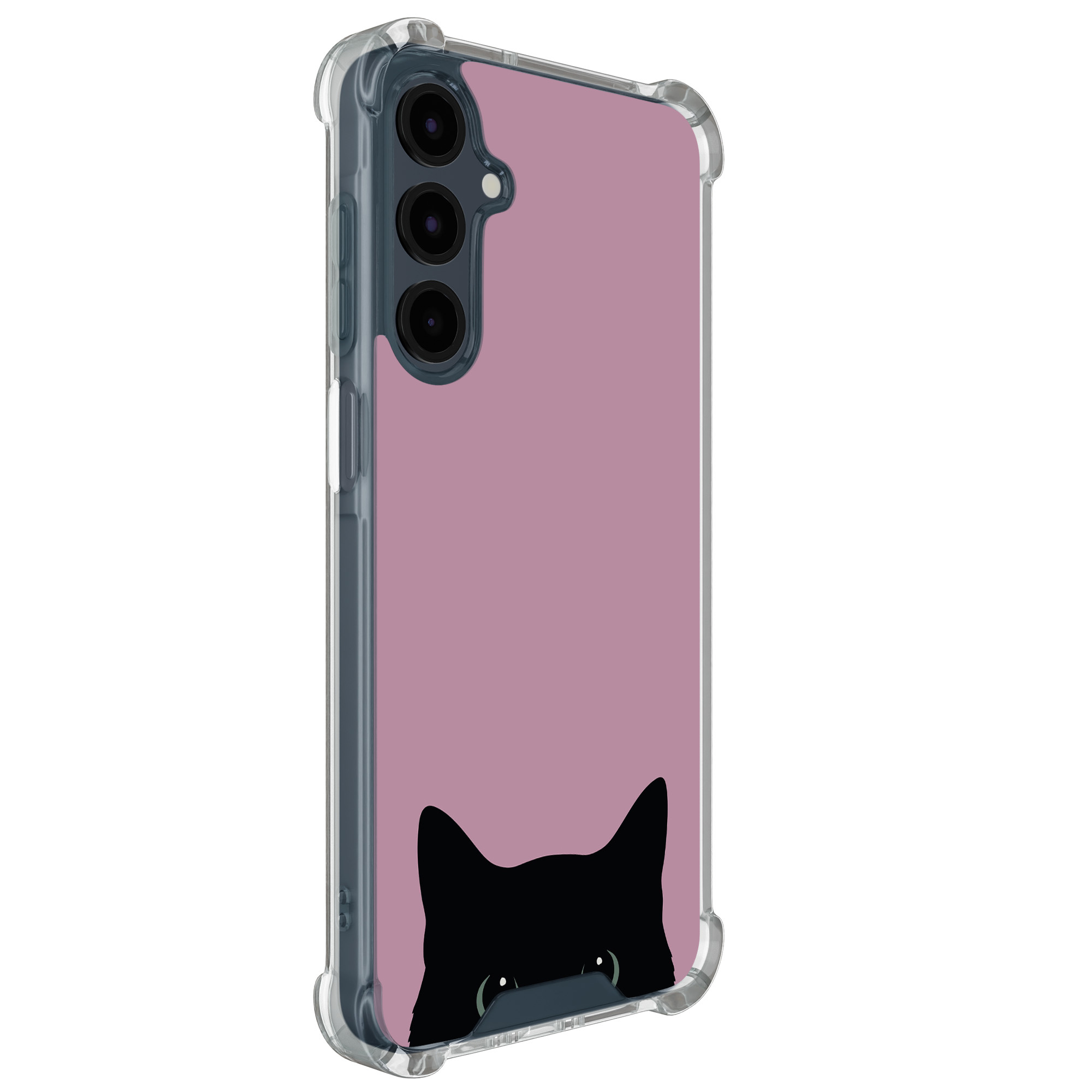 Mooie Telefoonhoesjes Samsung Galaxy A16 shockproof hoesje - Zwarte kat