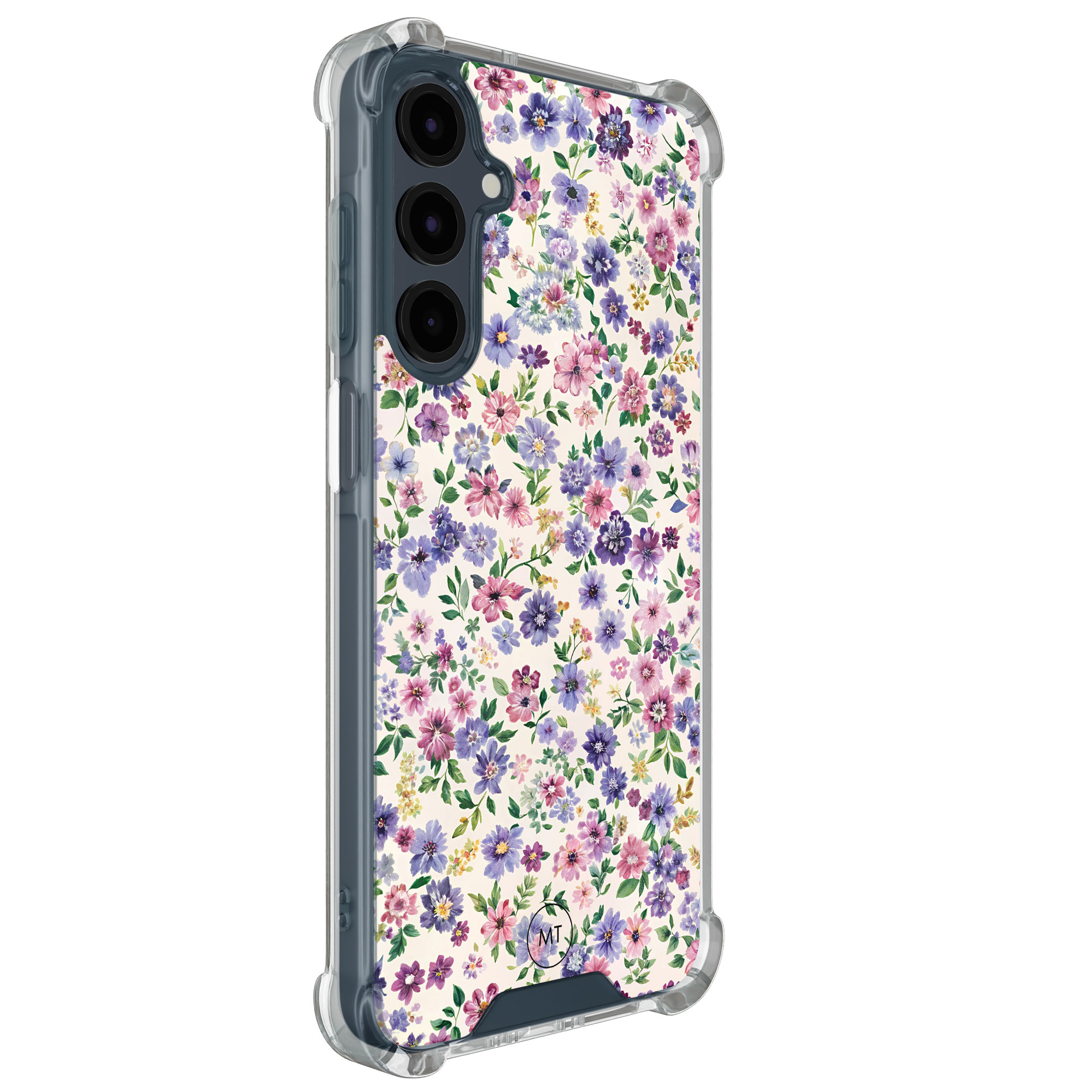 Mooie Telefoonhoesjes Samsung Galaxy A16 shockproof hoesje - Purple garden