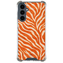 Mooie Telefoonhoesjes Samsung Galaxy A16 shockproof hoesje - Zebra oranje