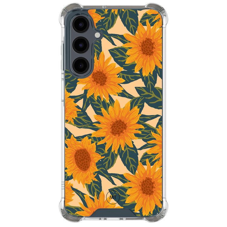 Mooie Telefoonhoesjes Samsung Galaxy A16 shockproof hoesje - Zonnebloemen