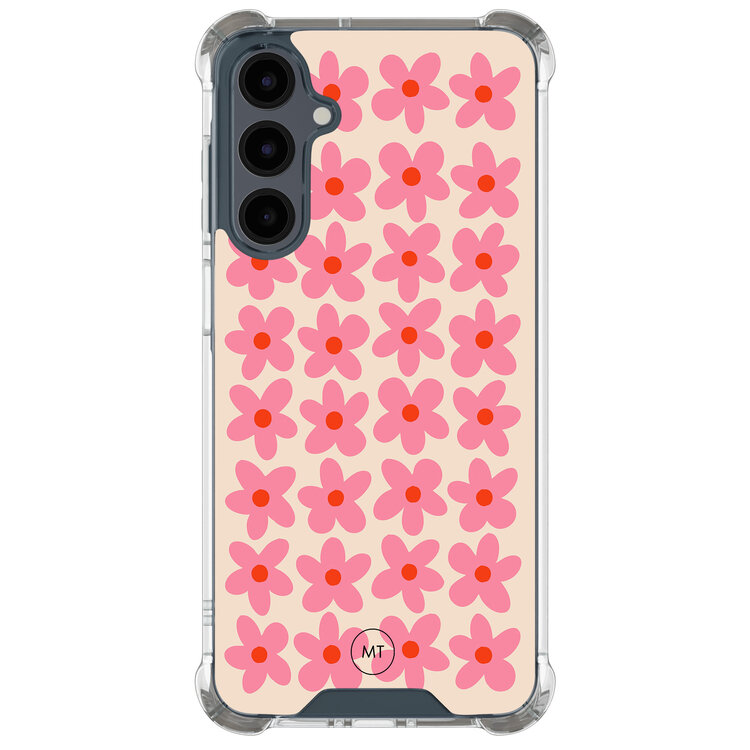 Mooie Telefoonhoesjes Samsung Galaxy A16 shockproof hoesje - Retro Blooms