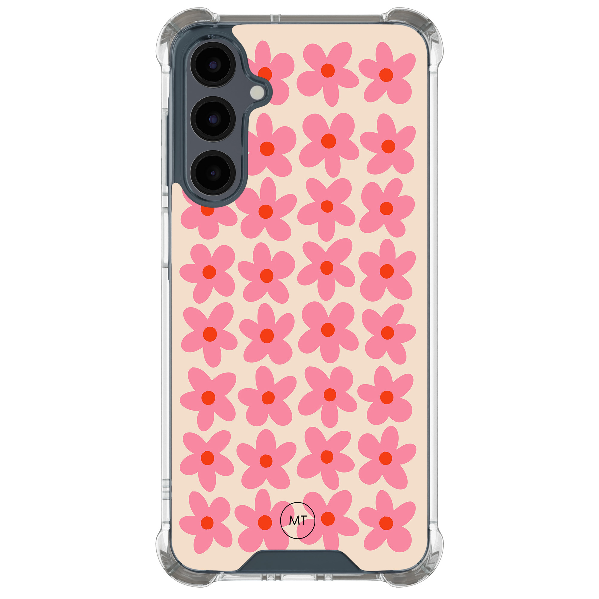 Mooie Telefoonhoesjes Samsung Galaxy A16 shockproof hoesje - Retro Blooms