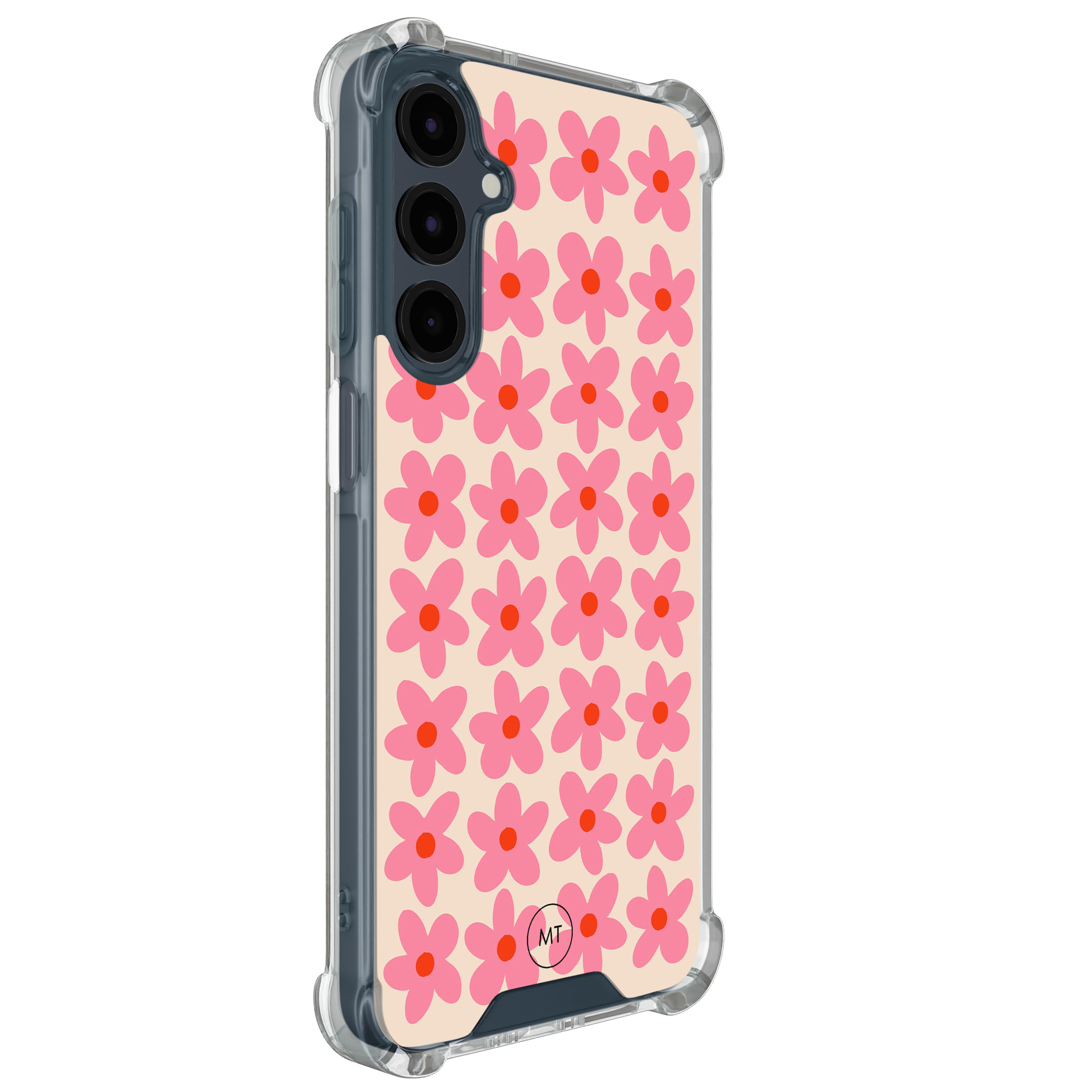 Mooie Telefoonhoesjes Samsung Galaxy A16 shockproof hoesje - Retro Blooms