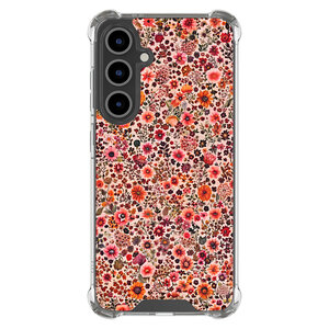 Mooie Telefoonhoesjes Samsung Galaxy S24 FE shockproof hoesje - Vintage floral