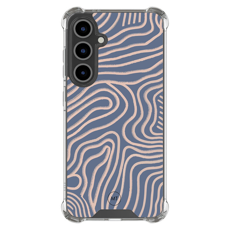 Mooie Telefoonhoesjes Samsung Galaxy S24 FE shockproof hoesje - Flowing lines