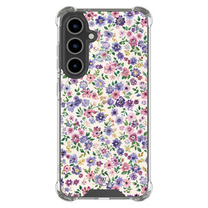 Mooie Telefoonhoesjes Samsung Galaxy S24 FE shockproof hoesje - Purple garden