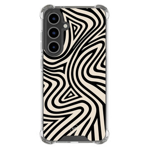 Mooie Telefoonhoesjes Samsung Galaxy S24 FE shockproof hoesje - Groovy lines