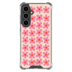 Mooie Telefoonhoesjes Samsung Galaxy S24 FE shockproof hoesje - Retro Blooms