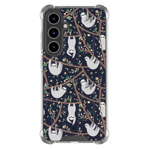 Mooie Telefoonhoesjes Samsung Galaxy S24 FE shockproof hoesje - Luiaard print