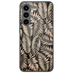 Mooie Telefoonhoesjes Samsung Galaxy A56 hoesje glas - Palm silhouette
