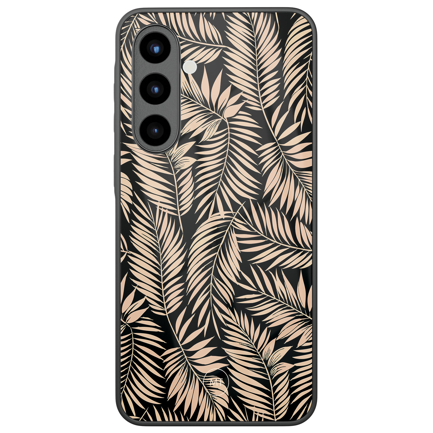 Mooie Telefoonhoesjes Samsung Galaxy A56 hoesje glas - Palm silhouette