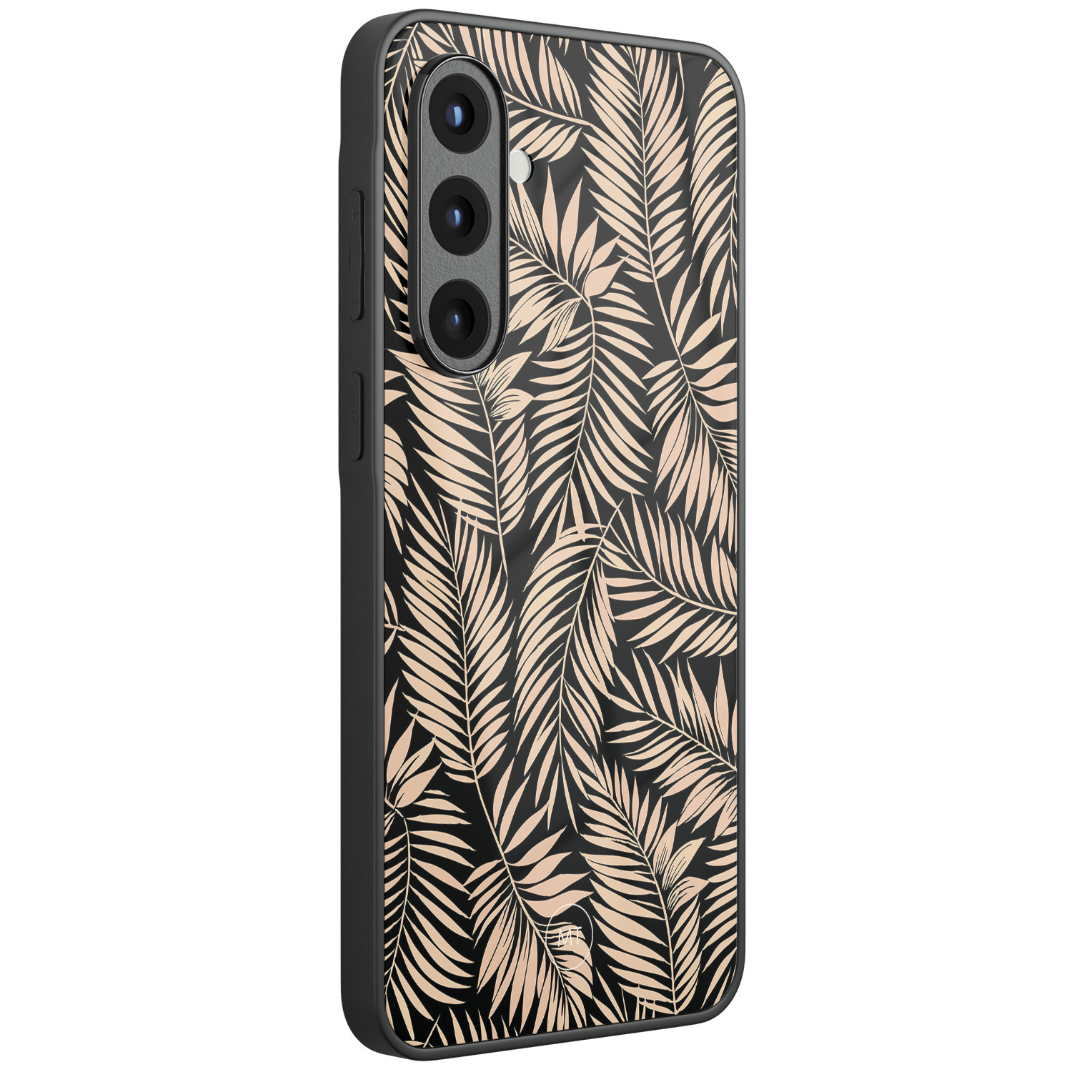 Mooie Telefoonhoesjes Samsung Galaxy A56 hoesje glas - Palm silhouette