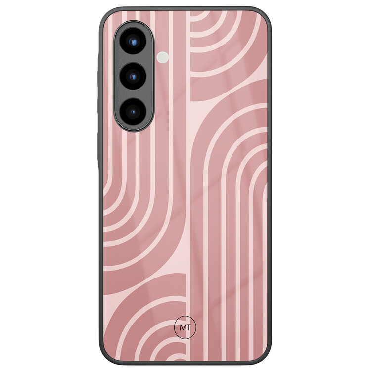 Mooie Telefoonhoesjes Samsung Galaxy A56 hoesje glas - Blush shapes