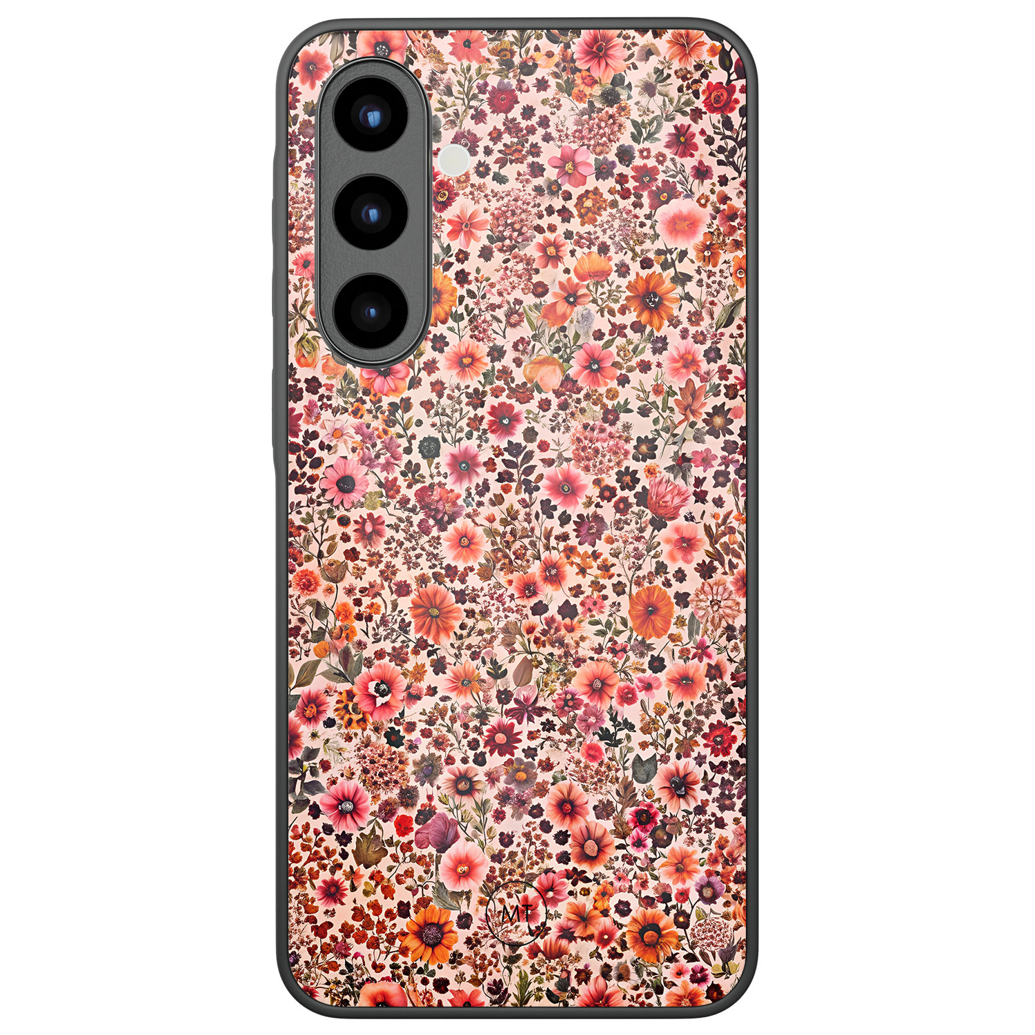 Mooie Telefoonhoesjes Samsung Galaxy A56 hoesje glas - Vintage floral