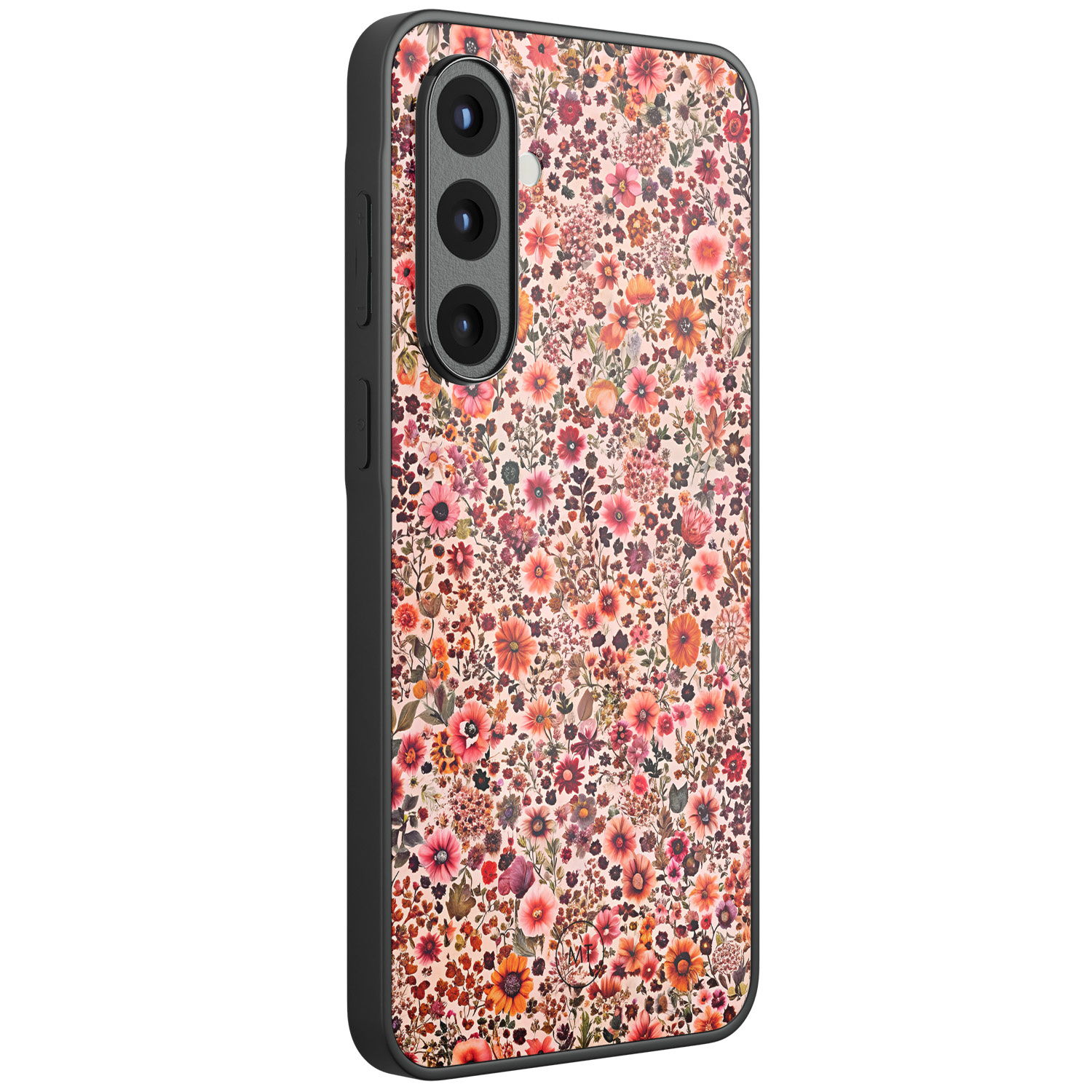 Mooie Telefoonhoesjes Samsung Galaxy A56 hoesje glas - Vintage floral