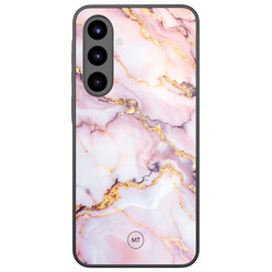 Mooie Telefoonhoesjes Samsung Galaxy A56 hoesje glas - Marble pink